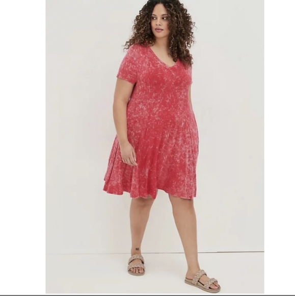 Torrid Super Soft Tie Dye tapered dress - Picture 2 of 6